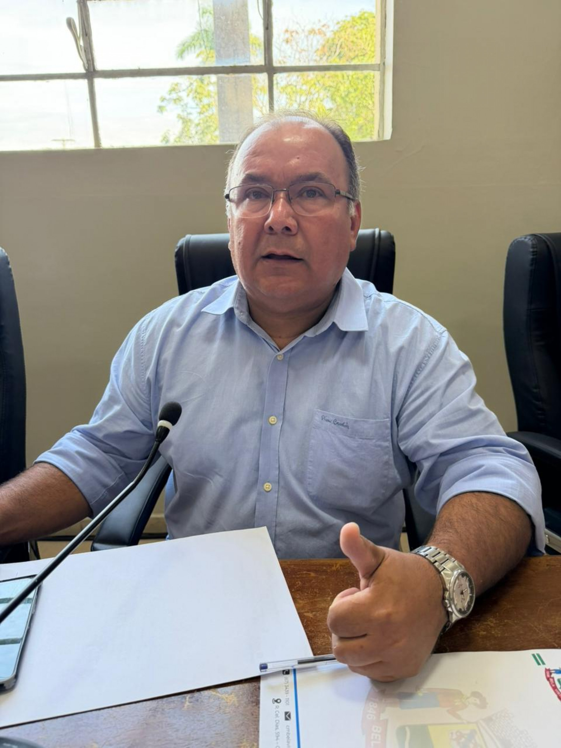 Vereador Jer&ocirc;mino Ferreira cobra melhorias em transporte escolar e abrigo para alunos no Distrito Nossa Senhora de F&aacute;tima