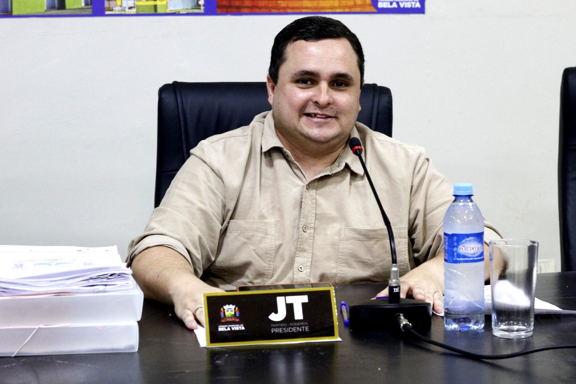Presidente da C&acirc;mara, JT, solicita internet gratuita nas pra&ccedil;as esportivas de Bela Vista